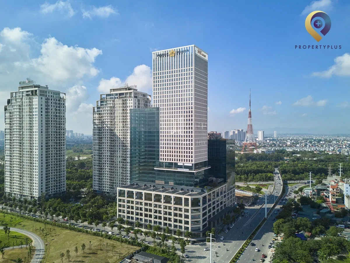Pearl Tower building exterior overview in Nam Tu Liem, Hanoi